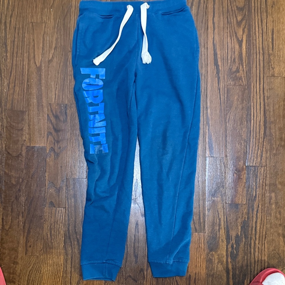 Fortnite Kids Blue Sweatpants with Drawstring